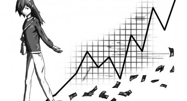 manga et graph boursier